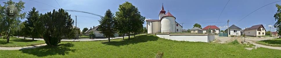 Ostrovany s kostolom sv. Kozmu a Damiána