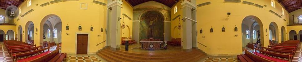 Interiér kostola svätého Antona v meste Pula