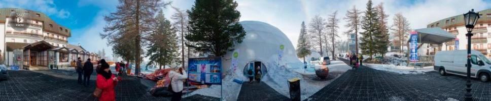 Tatranský dóm Hrebienok Tatry Ice Master 2018 - pred dómom