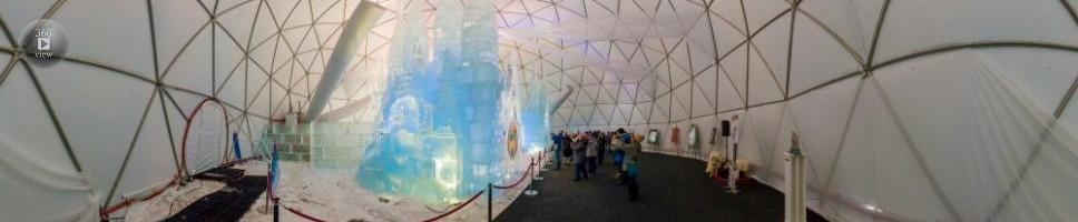 Tatranský dóm Hrebienok Tatry Ice Master 2018 - interiér dómu 2
